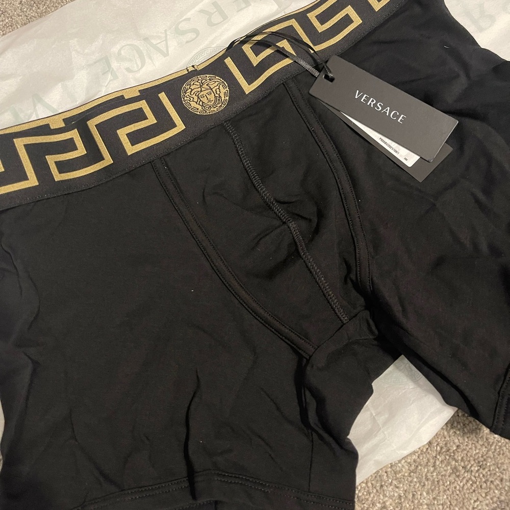 Brand New Black Versace Boxers. US size Small